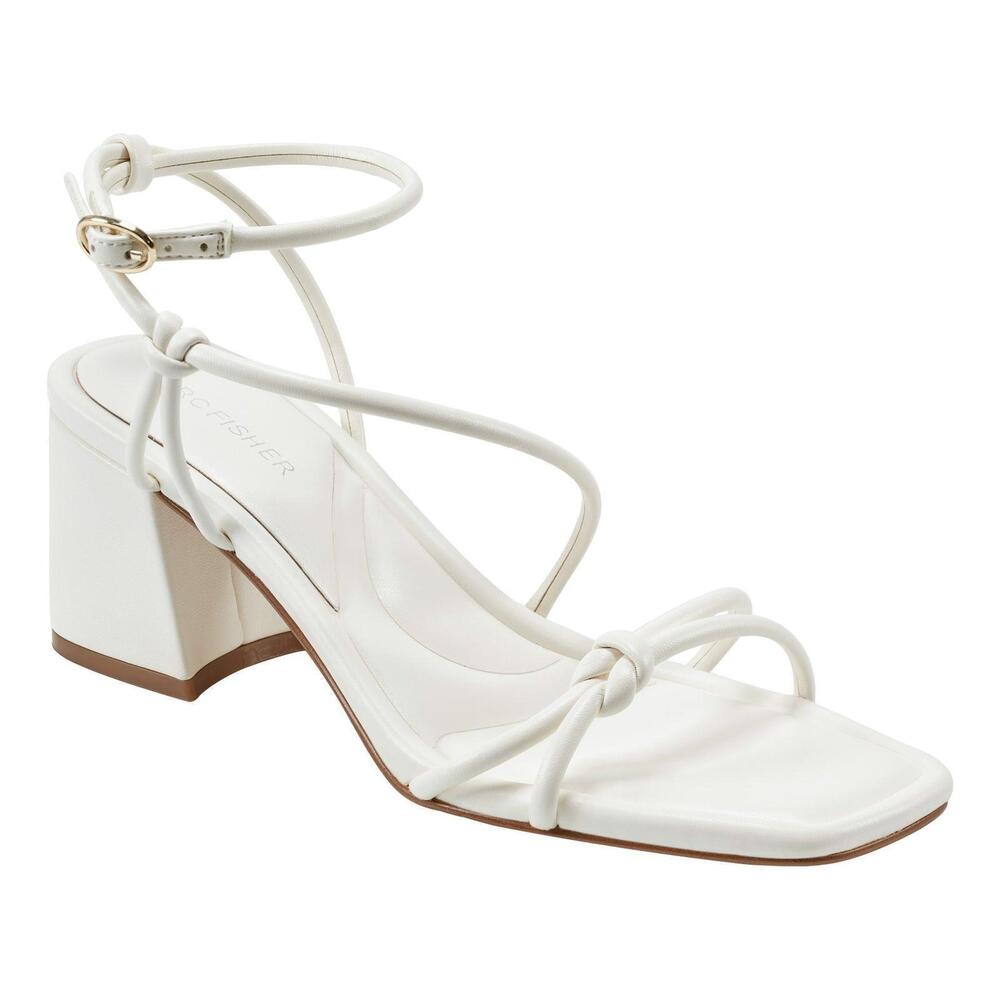 NWT Marc Fisher - White Gurion Sandal - 9.5